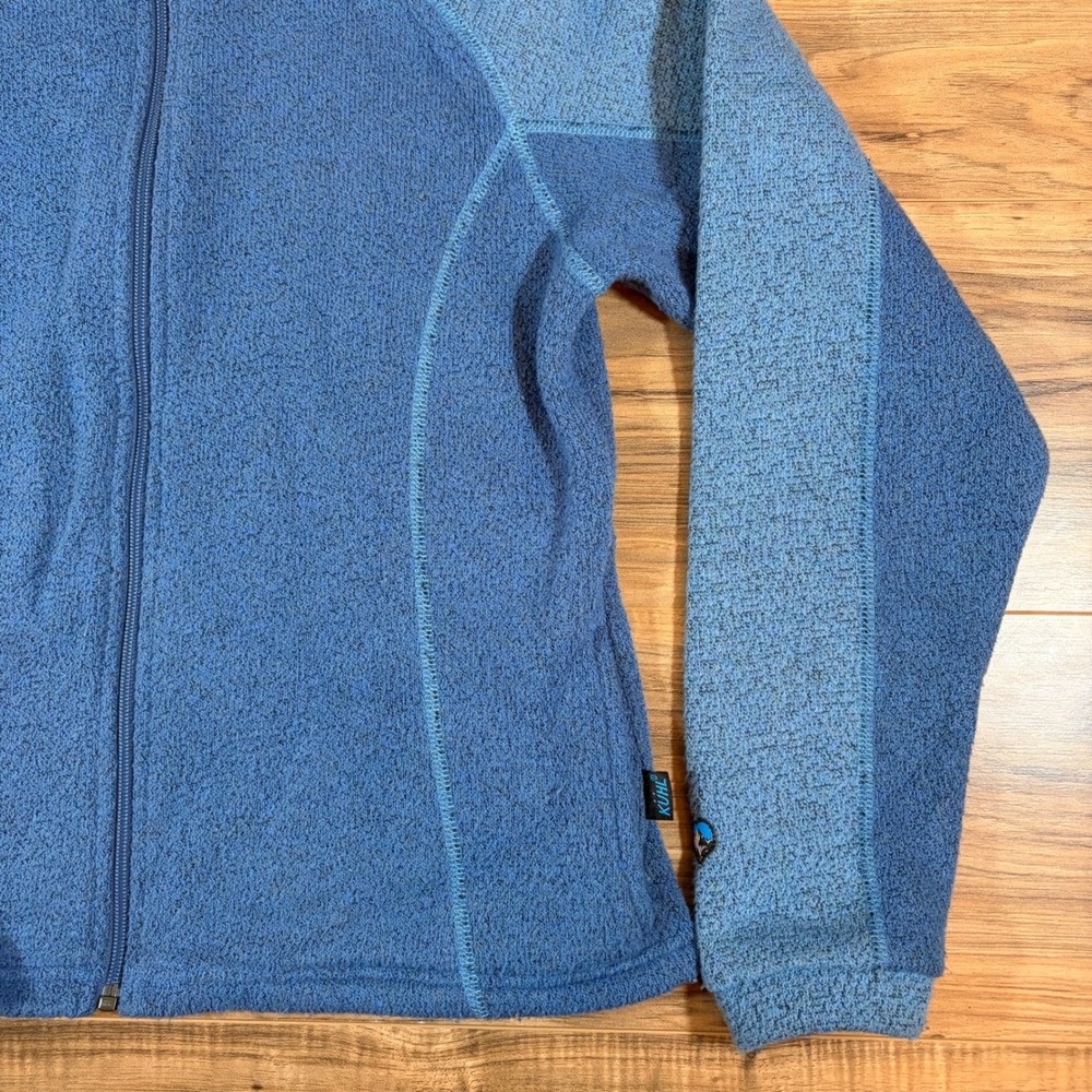 Kuhl Alfpaca Fleece Jacket Womens Medium Blue Full Zip Outdoor Midlayer Coat - Picture 4 of 14